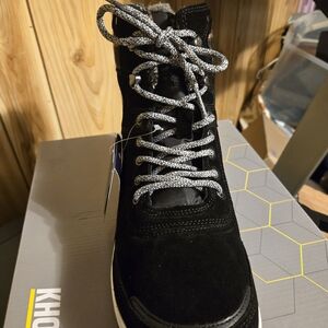 Khombu Black Lace Up Boots